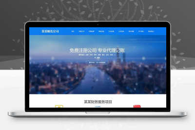 财务公司网站模板