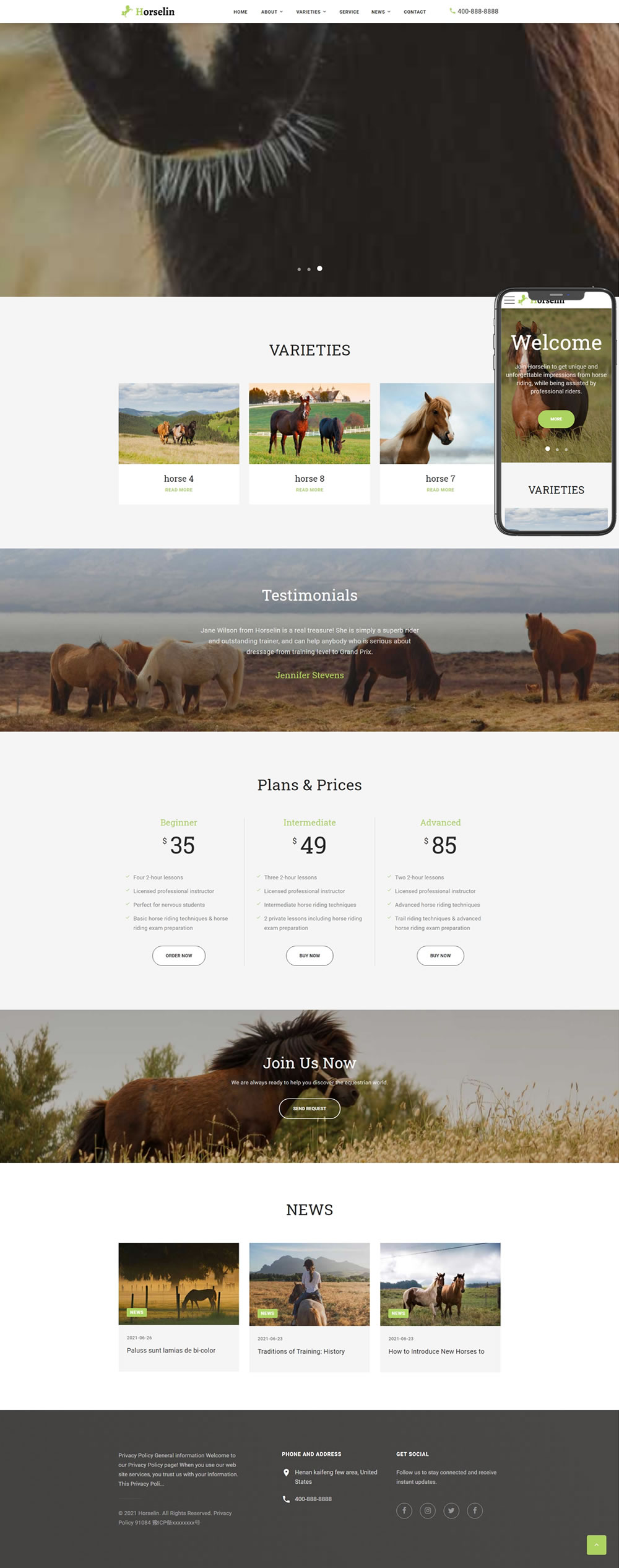 1-210FGZ451617 骑马培训课程外贸网站模板