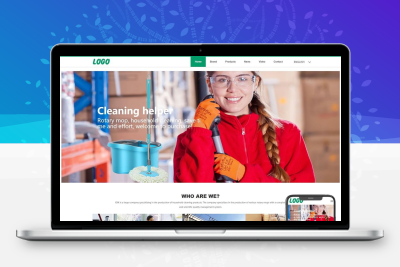 清洁用品外贸网站模板