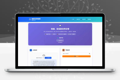临时文件快传网盘系统网站源码